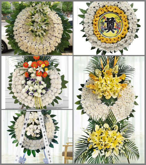湖北荆门市京山县宋河镇江家畈村花圈速递